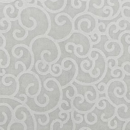 Tone on Tone 108" Supreme Backings - White on White - Swirls