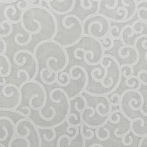 Tone on Tone 108" Supreme Backings - White on White - Swirls