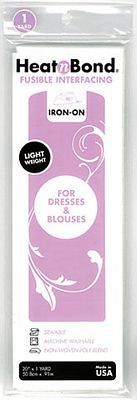 HeatnBond Lightweight Fusible Interfacing White 20 in x 1 yd