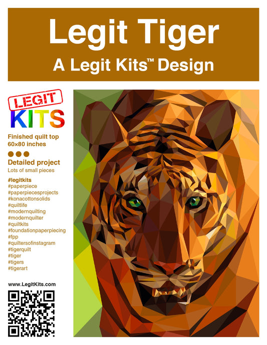 Tiger Quilt Kit