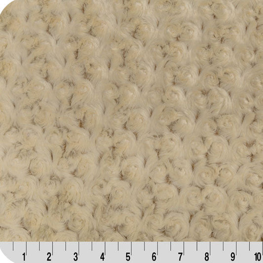 Luxe Cuddle Frosted Rose Camel/Beige 58" - 60" Fabric per yard