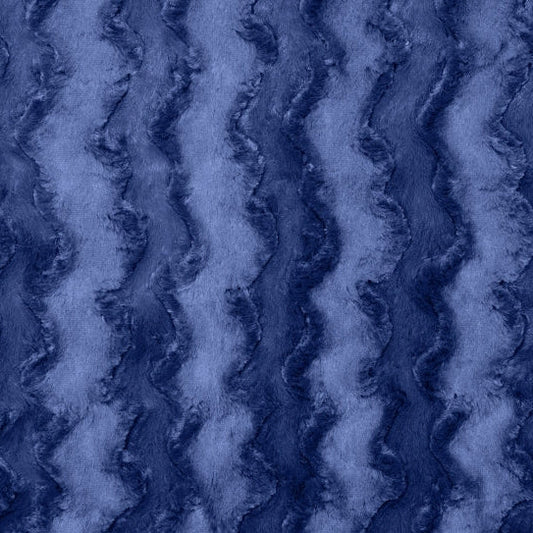 Luxe Cuddle Glacier Navy 58" - 60" Fabric per yard