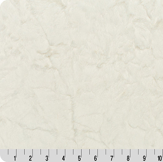 Luxe Cuddle Marble Ivory 58" - 60" Fabric per yard