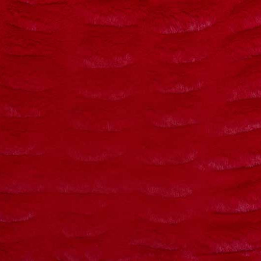 Luxe Cuddle Milan Cardinal  Fabric per yard