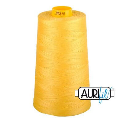 Aurifil Mako 40 wt 3-Ply Cotton Thread 3,280 yd Cone - Pale Yellow