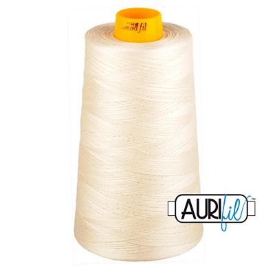 Aurifil Mako 40 wt 3-Ply Cotton Thread 3,280 yd Cone - Muslin