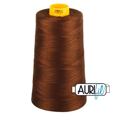 Aurifil Mako 40 wt 3-Ply Cotton Thread 3,280 yd Cone - Chocolate