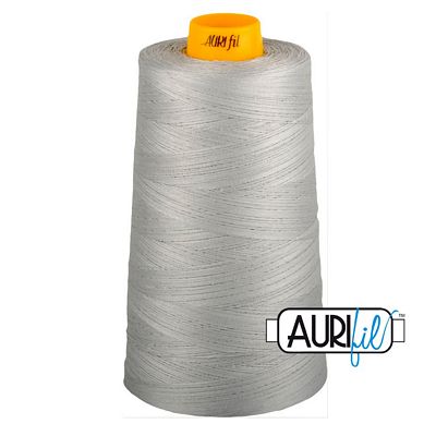 Aurifil Mako 40 wt 3-Ply Cotton Thread 3,280 yd Cone - Aluminum
