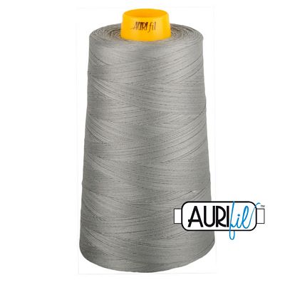 Aurifil Mako 40 wt 3-Ply Cotton Thread 3,280 yd Cone - Stainless Steel