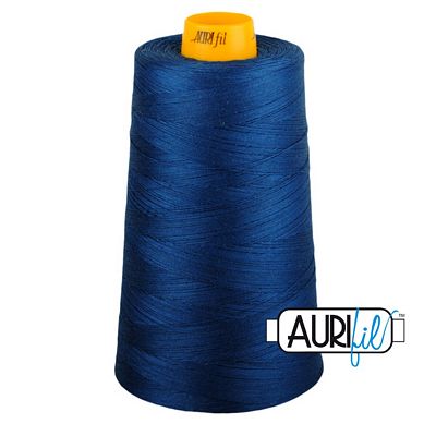 Aurifil Mako 40 wt 3-Ply Cotton Thread 3,280 yd Cone - Medium Delft Blue