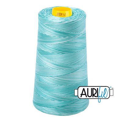 Aurifil Mako 40 wt 3-Ply Cotton Thread 3,280 yd Cone - Turquoise Foam