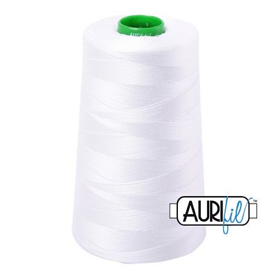 Aurifil Mako 40 wt Cotton Thread 5,140 yd Cone - Natural White
