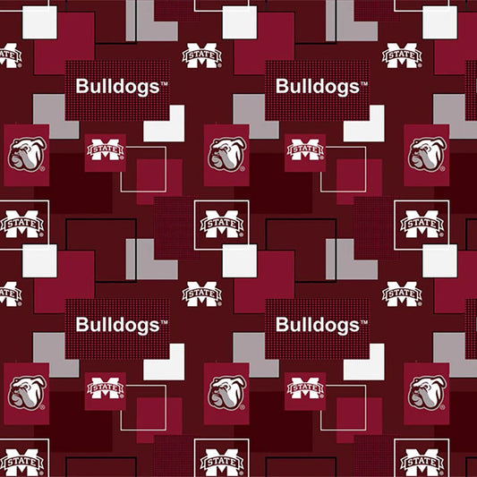 Mississippi State Bulldogs - Block Allover (3-Yard Pack)