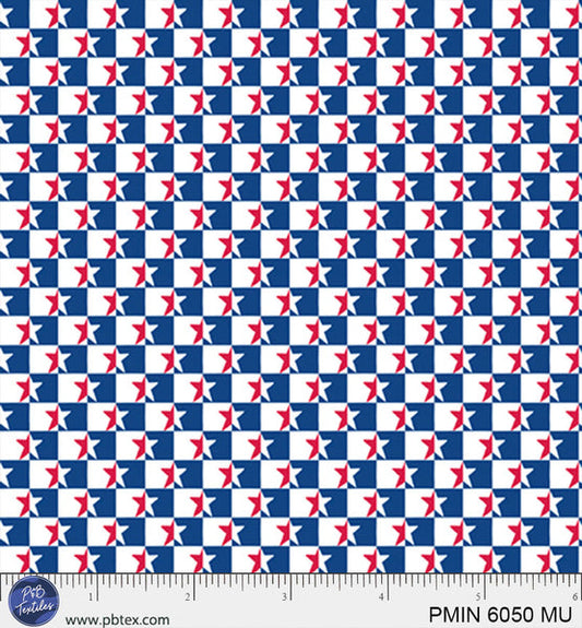Multi Patriotic Minis PMIN-6050-MU Cotton 44/45 Fabric Per Yard