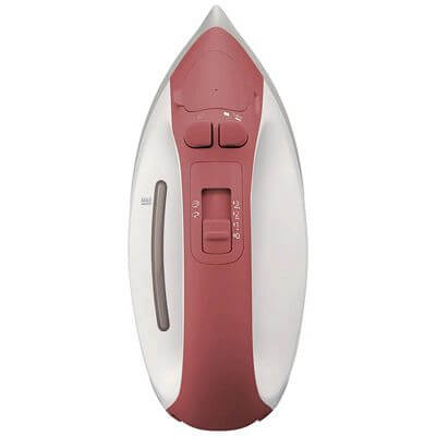 Panasonic Compact Cordless Steam Iron with Charging Station and Carry Case - Red