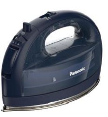 Panasonic Cordless Dry and Steam Iron with Power Base and Carrying Case - Navy Blue