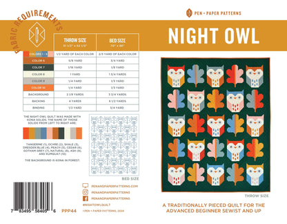 Night Owl Quilt Pattern