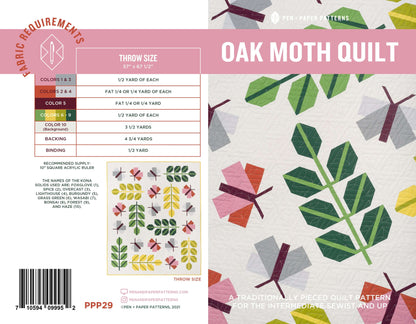 Oak Moth Quilt Pattern