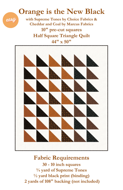 Orange is the New Black - Quilt Kit