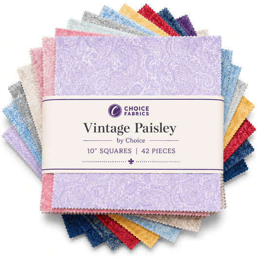 Vintage Paisley - 10" Squares (42 Cuts)