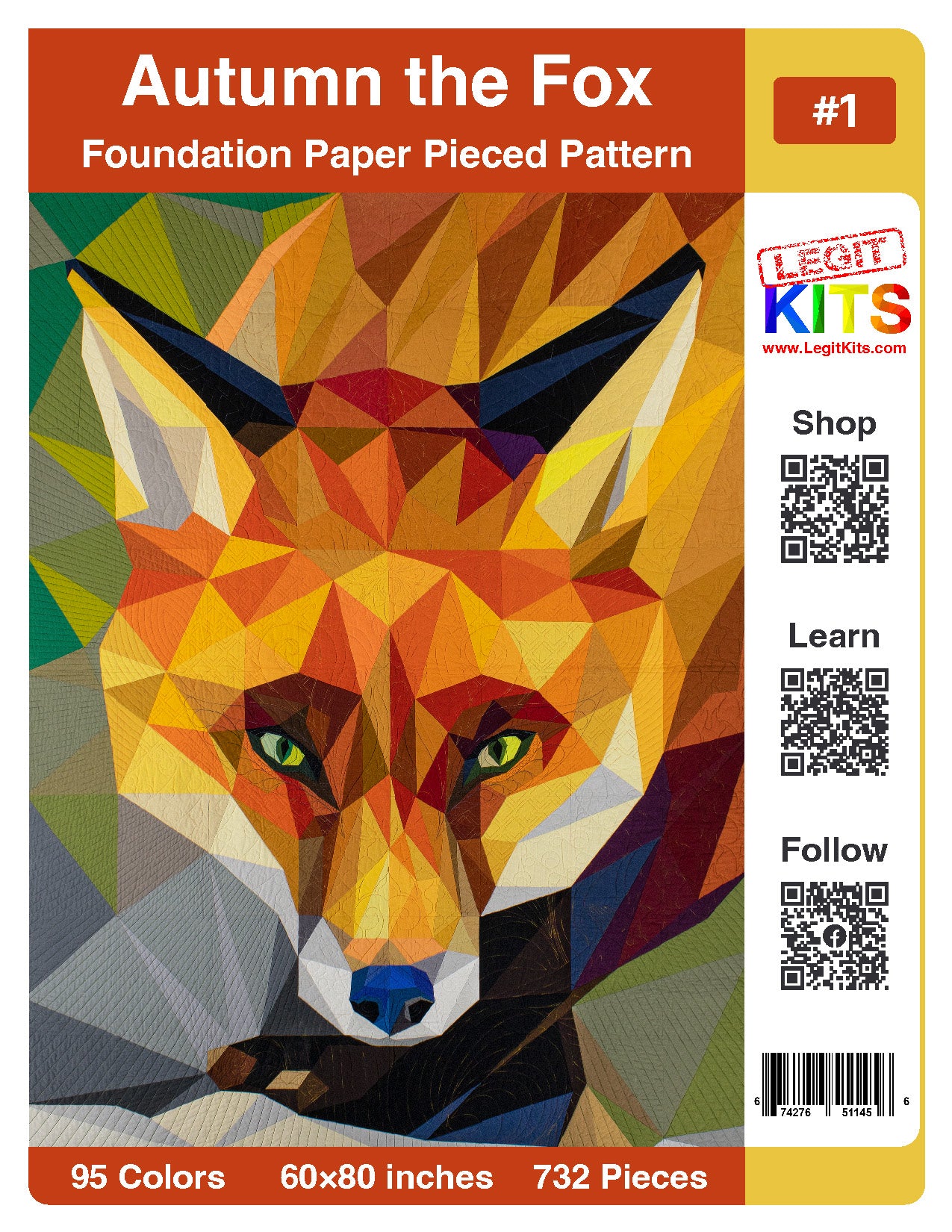 Autumn the Fox Quilt Kit