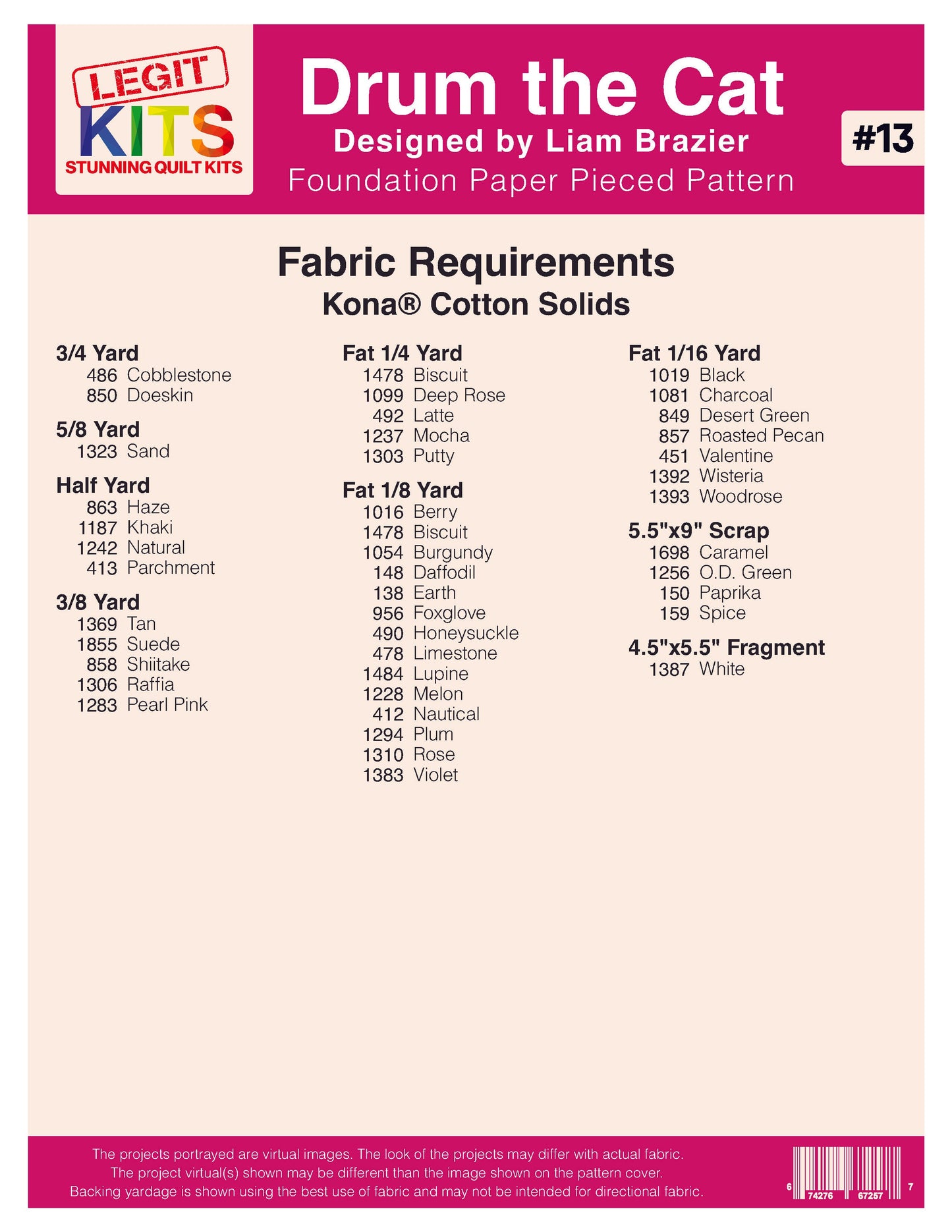 Drum the Cat Pattern