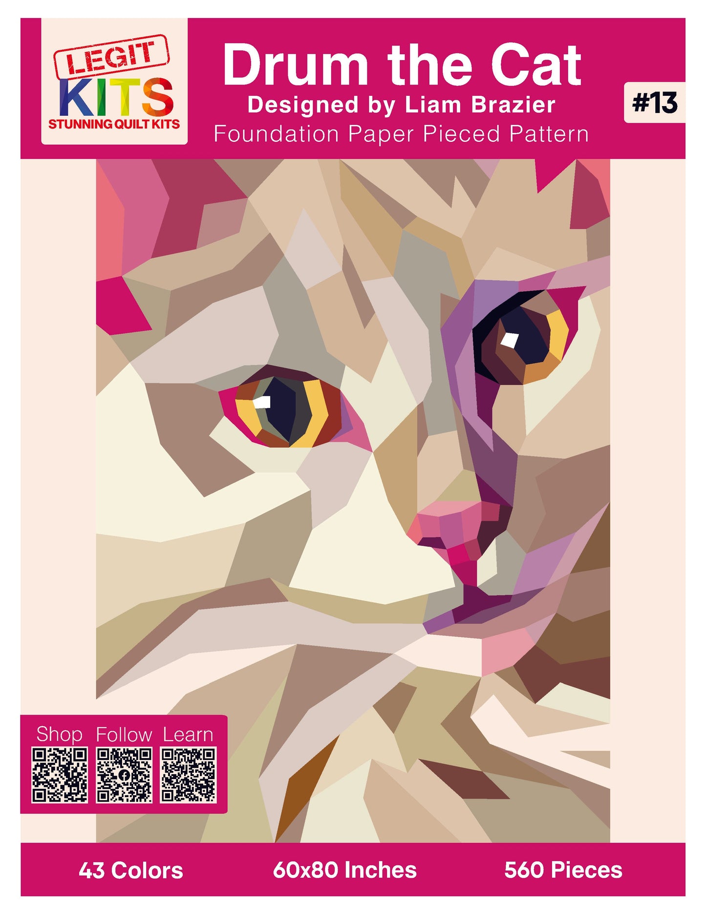 Drum the Cat Quilt Kit