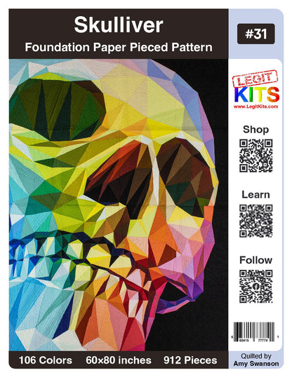 Skulliver Quilt Kit