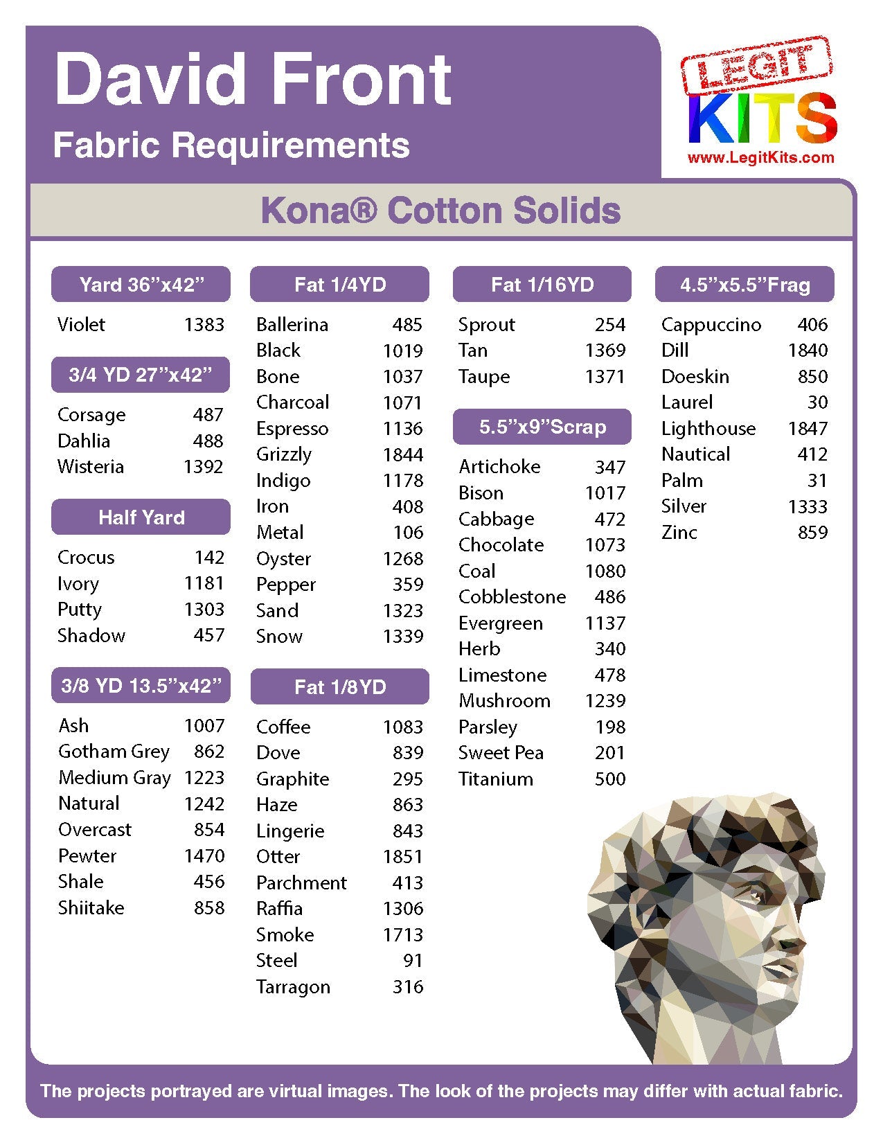 David Front Quilt Kit