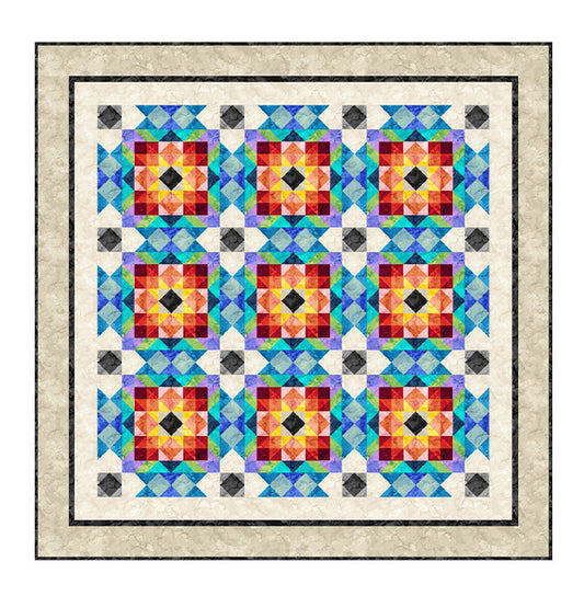 Mirage Chromatic Carp Quilt Pattern