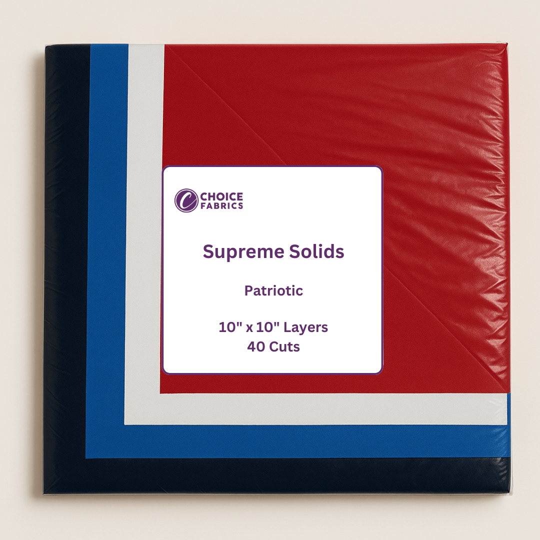 Supreme Solids - 10x10 Layers - Patriotic [40 cuts]