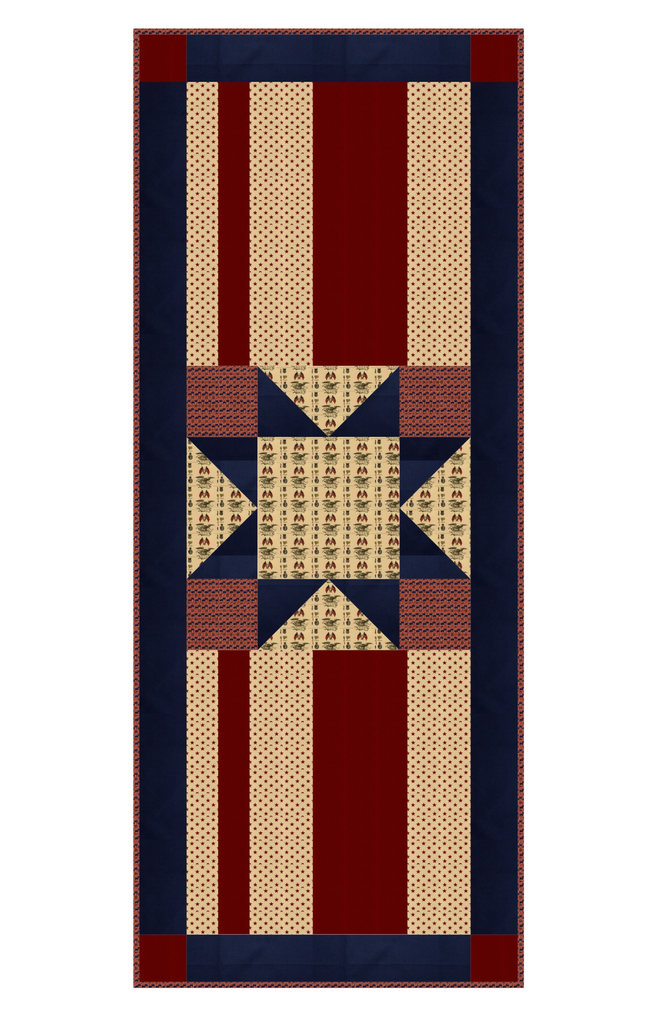 Patriotic Table Runner - Quilt Kit