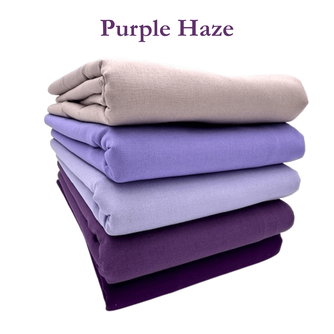 Supreme Solids - One Yard Bundle - 5 pack (Purple Haze)