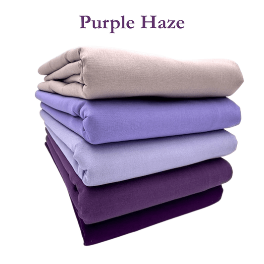 Supreme Solids - One Yard Bundle - 5 pack (Purple Haze)