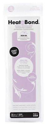 HeatnBond Craft Extra Firm Fusible Interfacing White 20 in x 1 yd