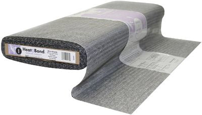 HeatnBond Medium Weight Weft Fusible Interfacing Charcoal 20 in x 25 yd