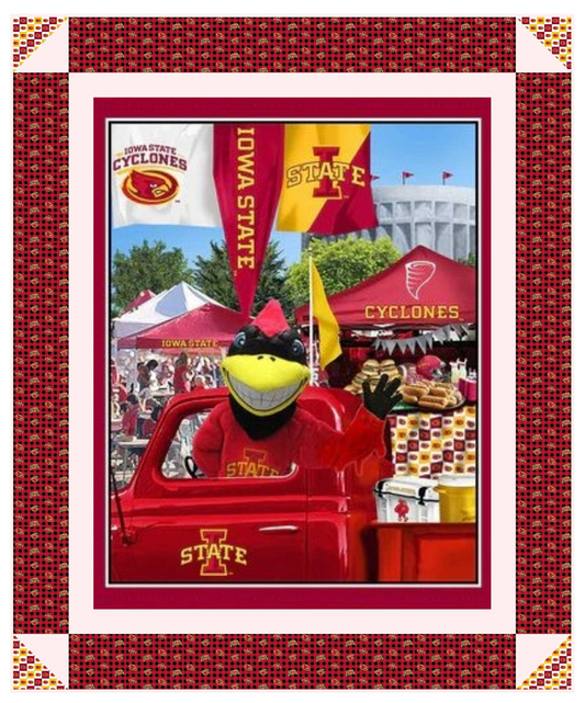 Iowa State Cyclones - Tailgate Panel - Quilt Kit