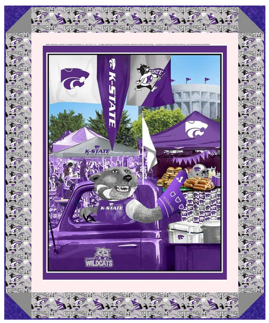 Kansas State Wildcats - Tailgate Panel - Quilt Kit