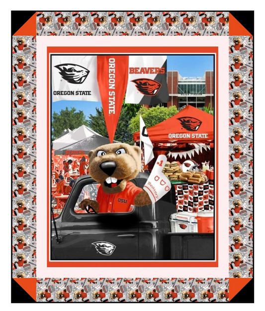 Oregon State Beavers - Tailgate Panel - Quilt Kit