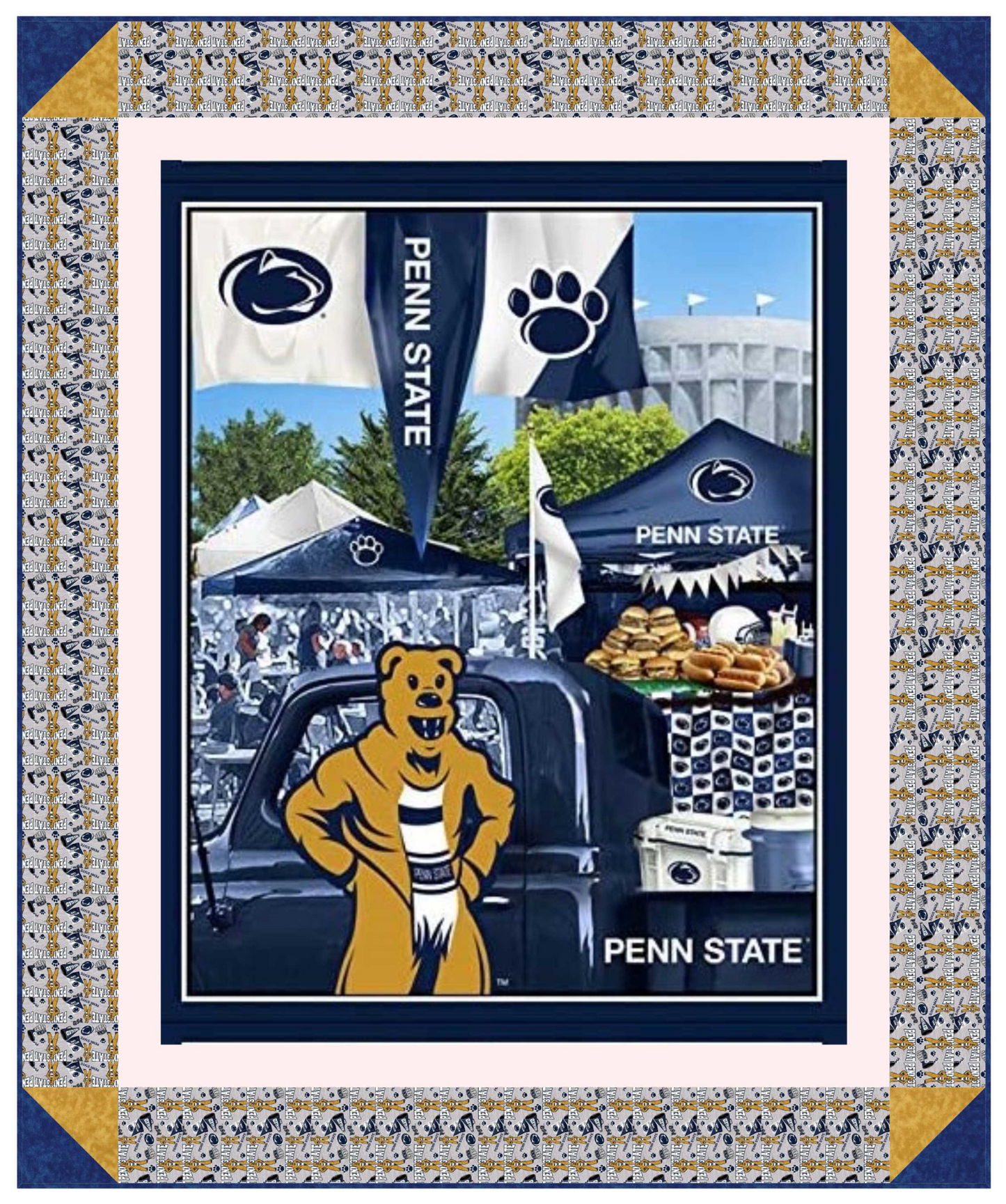 Penn State Nittany Lions - Tailgate Panel - Quilt Kit