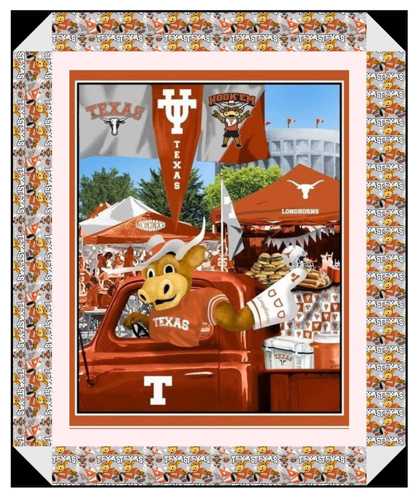 Texas Longhorns - Tailgate Panel - Quilt Kit
