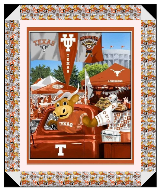 Texas Longhorns - Tailgate Panel - Quilt Kit