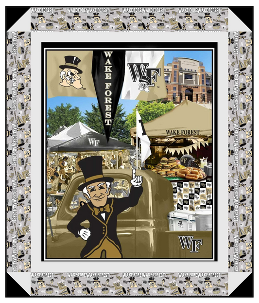 Wake Forest Demon Deacons - Tailgate Panel - Quilt Kit