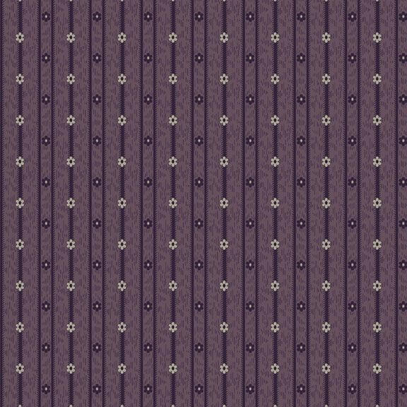 Colorful Coordinates & Stashing - Daisy Stripe - Purple (3-Yard Pack)