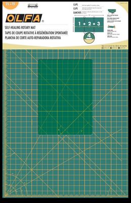 OLFA Continuous Grid Cutting Mat Set Green 35 in x 70 in