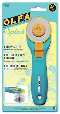 OLFA Splash Rotary Cutter 45 mm Aqua