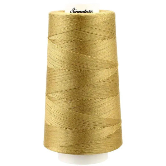 Signature 40 wt Cotton Quilting Thread 3,000 yd Cone - Wheat