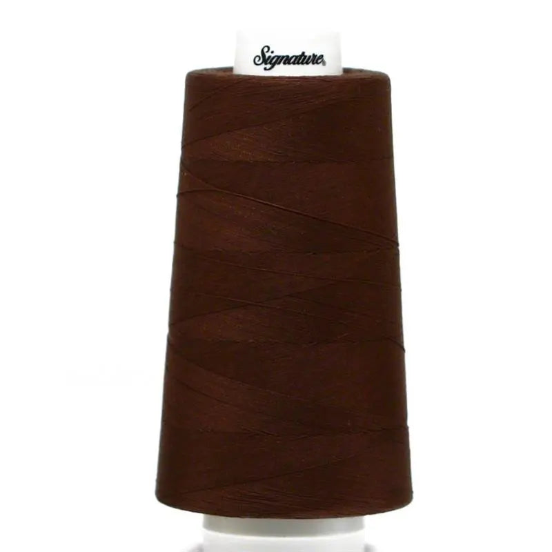Signature 40 wt Cotton Quilting Thread 3,000 yd Cone - Walnut