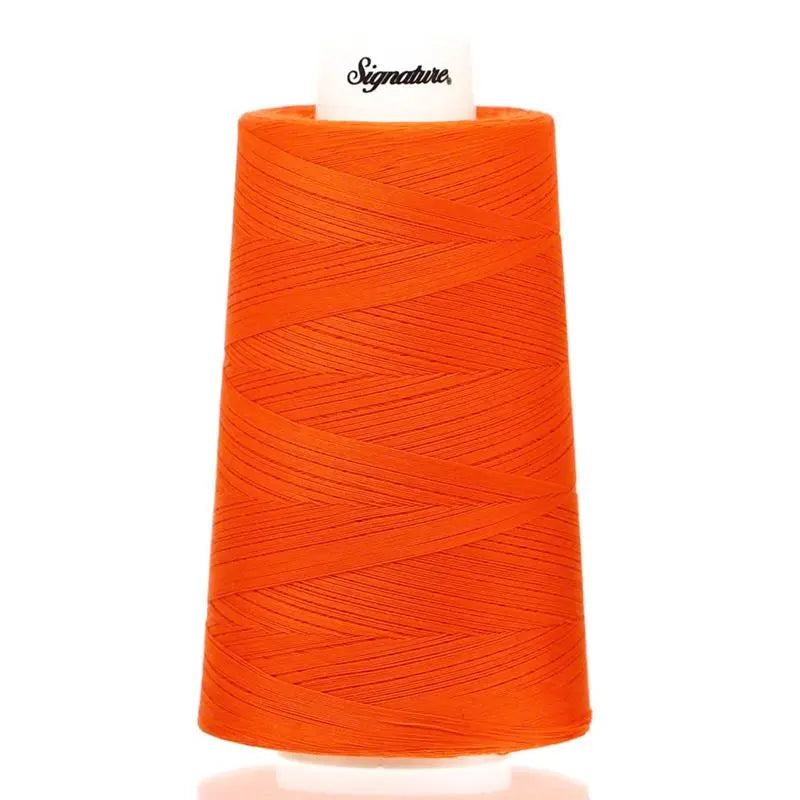 Signature 40 wt Cotton Quilting Thread 3,000 yd Cone - Tangerine
