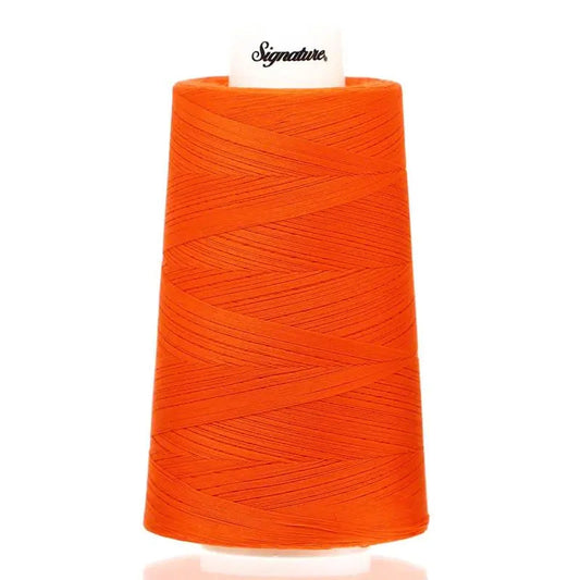 Signature 40 wt Cotton Quilting Thread 3,000 yd Cone - Tangerine